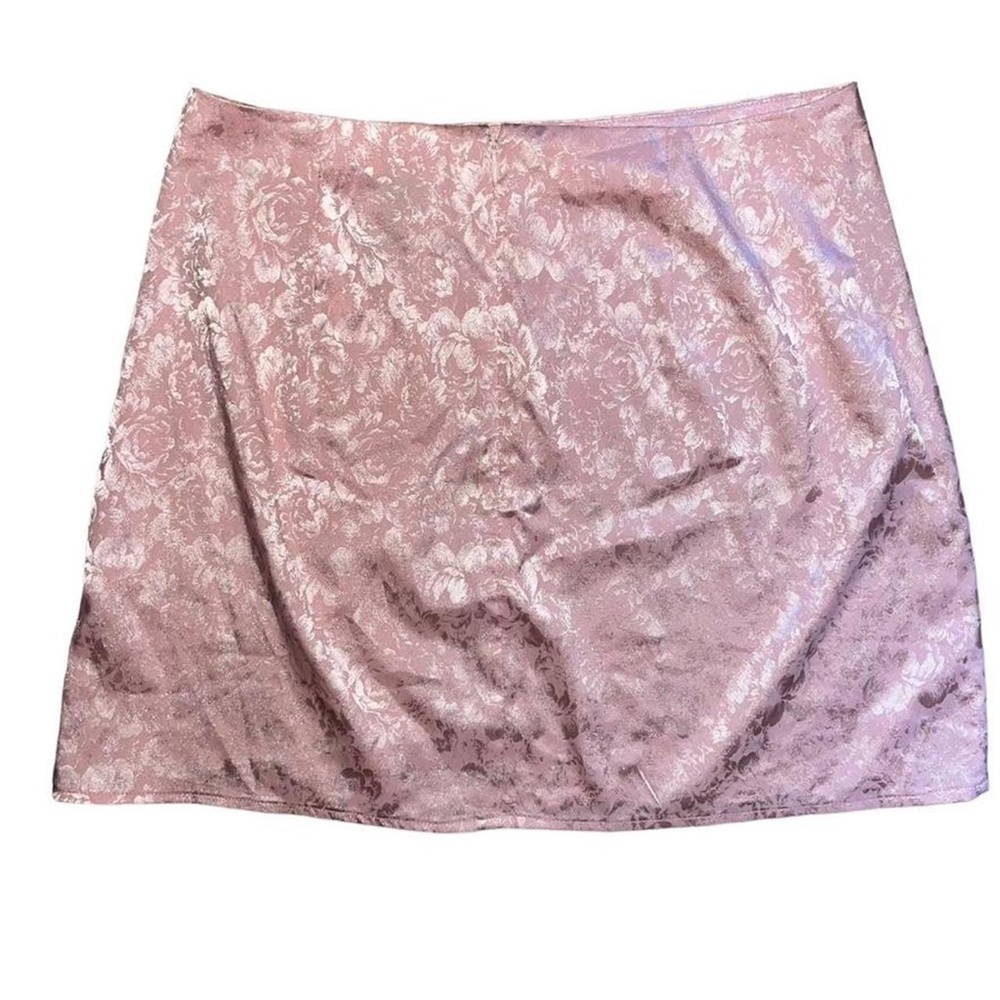 gorgeous coquette pink silk flower short skirt